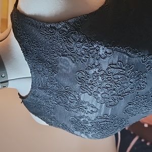 Lillie Rubin lace fitted zip top